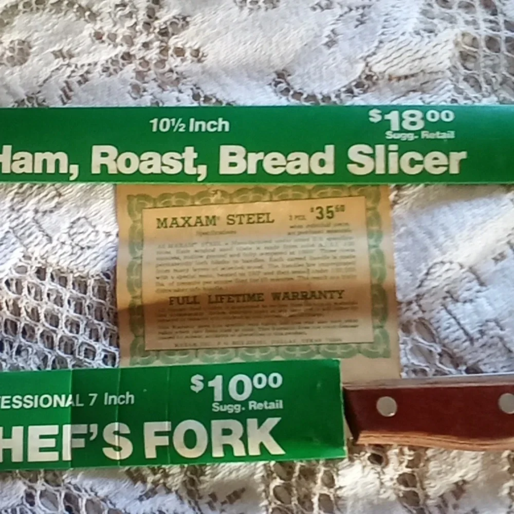 2 piece Maxam Steel cutlery set